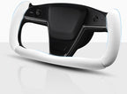 Steering Wheel Cover for Tesla Yoke Steering Wheel, Car Steering Wheel Cover for Tesla Model S 2021-Present/Model X 2021-Present Steering Wheel Accessories White