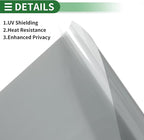 Motoforti Nano Ceramic Car Window Tint Film VLT 47% IRR 56% UVR 80% Black 14.76 ft x 35.43 Inch Privacy Film 2mil PET 1 Pc