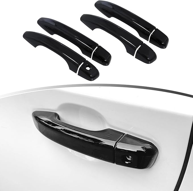 YINGTUU for Honda Accord 10th Gen 2018 2019 2020 2021 2022 Accessories Stickers Door Handle Cover Decals Bright Black
