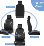 FLORICH Car Seat Covers Front Seat, Leather Seat Covers for Cars, Car Seat Protector Waterproof, Universal Automotive Seat Co