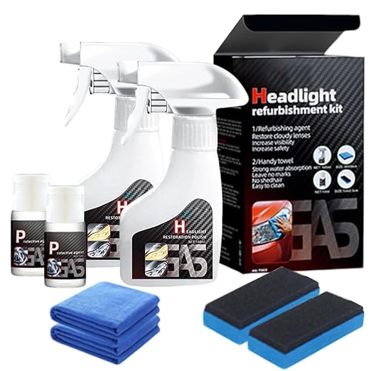 Automotive Headlamp Restoration Fluid Kit, 2026 New Automotive Headlamp Restoration Fluid Oxidized Kit, Multifunctional Car H