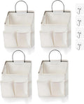 4pcs Wall Hanging Storage Bag,Wall Hanging Organizer bags with Pockets, Wall Organizer Storage for Dormitory Bathroom Bedroom