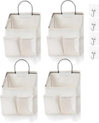 4pcs Wall Hanging Storage Bag,Wall Hanging Organizer bags with Pockets, Wall Organizer Storage for Dormitory Bathroom Bedroom