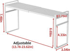 1pcs Medicine Cabinet Organizer Stretchable Storage Box for Bathroom Stackable Mirror Cabinets Vanity Small Narrow Shelf Slim