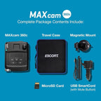Escort MAXcam 360c Laser Radar Detector and Dash Camera - Great Range, 360° Protection, Shared Alerts, Incident Reports, Appl