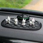 Multifunctional Car Dashboard Phone Holder Gery Car Anti Slip Mat Phone Holder for Sunglasses Storage Multi Function Interior
