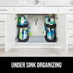 GORILLA GRIP Waterproof Silicone Under Sink Mat with Raised Lip for Kitchen and Bathroom, 46 x 22 in, Cabinet Shelf Liner Sta