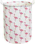 CLOCOR Large Pink Flamingo Laundry Hamper, Baby Girl Laundry Basket,Kids Toy Storage Bins,Nursery Decor,Bedroom,Bathroom,Gift