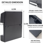 JDMCAR One-Touch Hidden Storage Box Compatible with 2016-2023 Toyota Tacoma Accessories Center Console Organizer Armrest Secret Compartment