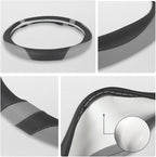 West Llama Customized Auto Car Steering Wheel Cover for Ford F-150, F-250, F-350, Expedition (Black+Gray)
