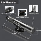 4 Pack 2026 Upgraded Safety Hammer,Safe Hammer Glass Breaker Under Water,Seatbelt Cutter Window Breaker Emergency Escape Tool