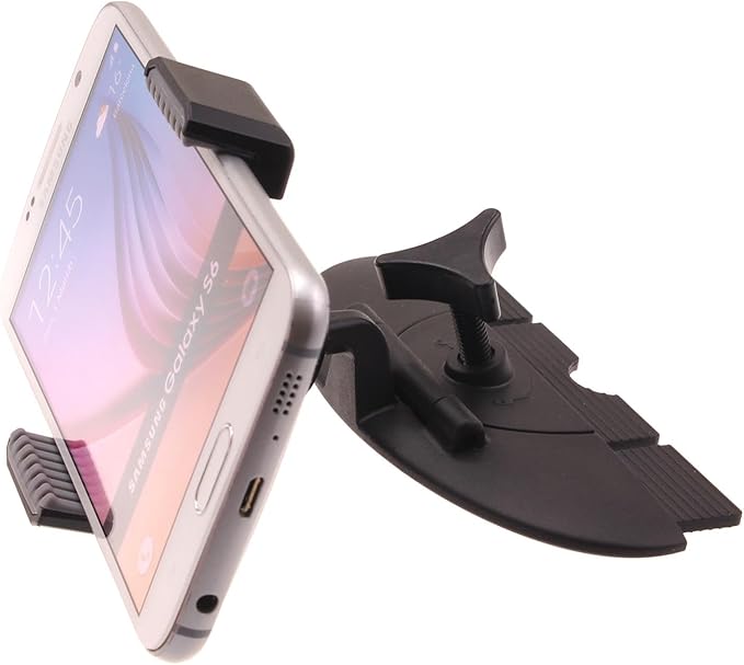 Car Mount CD Slot Holder Compatible with OnePlus 13R, Cradle Swivel Dock Strong Grip CD Player Slot