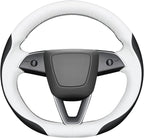 MEWANT DIY Stitching Steering Wheel Cover Wrap for Tesla Model 3 Highland 2023-2025/Model Y 2025 Highland for Tesla Model 3/Model Y Accessories(3D Style)