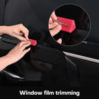 NEWISHTOOL Edge Trimming Guide Template for Accurate Cutting and Marking, Pack of 5, 1mm-5mm Gap Cutting Aids Tool for Car Vinyl Wrapping, Window Tinting,Sign Making, Wallpaper Edges Cut
