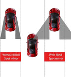 LivTee Blind Spot Car Mirror, Fan HD Glass Frameless Convex Side Mirror Blindspot, Reusable 360° Wide Angle Rear View Car Mirrors with Powerful Adjustable Suction Cup - Exterior Mirrors