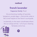 Method All-Purpose Cleaning Wipes, French Lavender, Multi-Surface, Compostable, 70 Count, (Pack of 3)