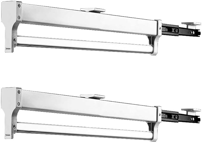 Pull Out Clothes Rail Extendable Pull Out Closet Rod - Wardrobe Pull-Out Trousers Rack, Extendable Clothes Rail 30-80 Cm, Clo