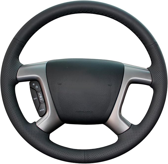 MEWANT Steering Wheel Cover for Chevy 2008-2013 Silverado 1500 / Chevy Silverado 2500 3500/2007-2013 2014 Tahoe / 2007-2014 Suburban 1500/2007-2013 Avalanche 1500/2009-2015 Traverse/Express