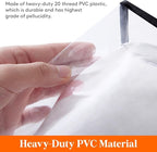Lifewit 2 Pack Clear Clothes Storage Bags, 110L Plastic Blanket Storage Bag, Vinyl Foldable Moving Bags with Zipper, Closet O