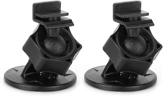 Car Mount for Car Frontview Dash Cam, Windshield & Dashboard Adhesive Recorder & GPS Mount Holder, 360 Degree Adjustable Rotating Bracket, 2Pcs (F Head)