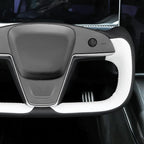 MEWANT Hand Stitched Tesla Model S Yoke Steering Wheel Cover Wrap for Tesla Model S 2021-2023 / Model X 2021-2023 Tesla Yoke Steering Wheel Accessories