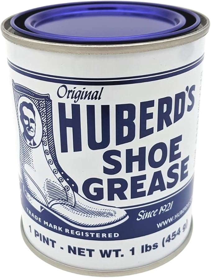 Huberd’s Shoe Grease (16oz) - Leather conditioner and waterproofer since 1921. Waterproofs, softens and conditions boots, sho