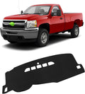 FIILINES Dash Cover for Chevrolet Silverado/GMC Sierra 2007-2013 (Only Fits with Two Glove Boxes) Dashboard Mat Cover Sunshad