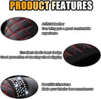 Bling Soft Leather Steering Wheel Cover, 15 Inch Colorful Rhinestones Auto Elastic Protector with Crystal Diamond for Women G