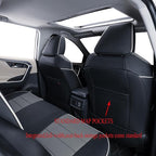 EKR Rav4 Seat Covers Custom Fit for Toyota RAV4 Adventure,TRD-Off Road 2019 2020 2021 2022 2023 2024, Leather Car Seat Cover 