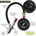 JACO Lightning RX4 Tire Deflator with Gauge | Rapid Quick-Connect Off Road 4x4 Air Down Tool