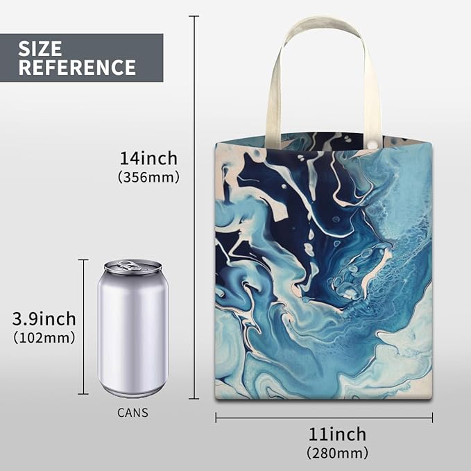 Car Trash Can, Cute Car Trash Bag, Hanging Car Organizer and Storage Bag, Trash Bin for Car Accessories, Vehicle, Travelling, Camping Luxury Blue White Marble