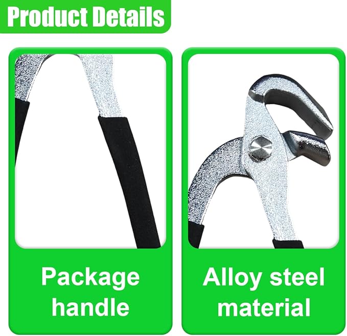 Car Paintless Dent Repair Tool, Metal Auto Crimp Dent Edge Pliers, Heavy-Duty Vehicle Body Panel Repair Vise for Doors Fender