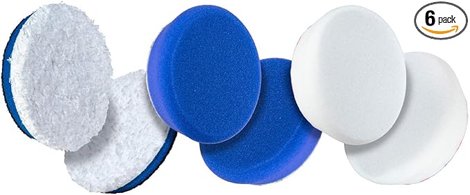 Adam's Polishes Premium Polisher Pads Bundle, Expertly Designed to Make Polishing and Paint Correction Easier & Quicker, Color Coded to Match with Recommended Polishes or Compounds (3.5 Pads Bundle)
