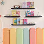 NEXHOME PRO Floating Shelves for Wall Set of 2,36 Inches Picture Ledge Shelf, Kids Bookshelf Wall Mounted for Living Room Bed