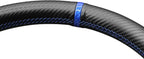 MEWANT Matte PU Carbon Fiber Grey Embossed Faux Leather Steering Wheel Wrap for Ford F150 Lightning F350 2024 Expedition