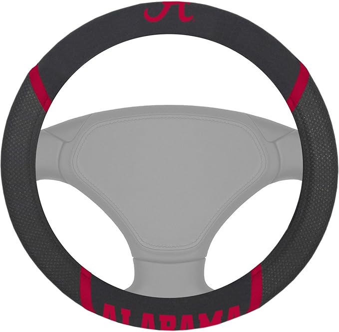 FANMATS NCAA Unisex-Adult Embroidered Steering Wheel Cover