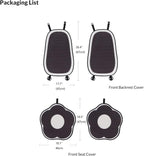 Cute Car Seat Covers for Women and Girl, Front Car Seat Cover, Machine Washable, Airbag Compatible, Driver Seat Cover, Fit (S