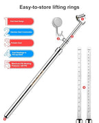 ATsafepro 13" Dual Head Tire Pressure Gauge 20-220PSI, Stainless Steel Heavy Duty Semi Truck Air Gauge for Cars, Trucks & RVs, Accurate & Durable for Tire Pressure Check, Schrader Valve Compatible