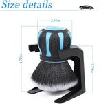 AUCELI Car Detailing Brush, Ultra Soft Auto Interior Dusting Brush with Storage Rack, Car XL Synthetic Brush Cleaning Tool, U
