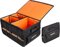 KEEPER Standard Trunk Organizer, 48L, Multi-Compartment Collapsible Car Organizers and Storage, Non-Slip Bottom, Suitable for