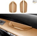 4PCS Car Door Organizer Tray for RX 2023 2024 2025 Front & Rear Door Pocket Inner Organizer Trays TPE for RX Hybrid RX 350h 500h F Sport Premium+ Luxury F Sport Accessories Brown