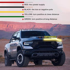 Flexible 59 Inch LED Strip Lights - Waterproof Car Hood Daytime Running Light Strip with Turn Signal for Trucks, Cars (White)