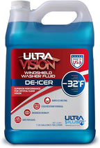 ULTRA 1PLUS De-Icer Windshield Washer Fluid - Advanced Formula for Winter Driving - Clear Vision in Weather Conditions -32F -