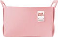 Collapsible Felt BABYPINK Storage Bin Large 14.6"x9.4"x9.4" – Foldable Basket with Handles for Closet, Laundry Room Organizat