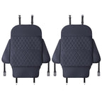 Seat Back Protector + Large Capacity Pocket Storage Organizer,Preventing The Impact of Children Stepping on The Seat Backrest (Style A-Black)