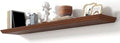 55 Inch Floating Shelves for Wall, 9.3" Deep Crown Molding Wood Display Shelf with Heavy Duty Invisible Brackets for Living R