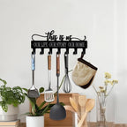 Key Holder Wall Mount, This is Us Sign, Key Holder Wall for Wall Decorative with 6 Hooks, Organizer Rack Hanger for Entryway,