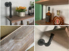 Industrial Pipe Shelving Bathroom Shelves Over Toilet 24 Inch,Rustic Wall Shelves,Industrial Floating Shelves for Wall Pipe S
