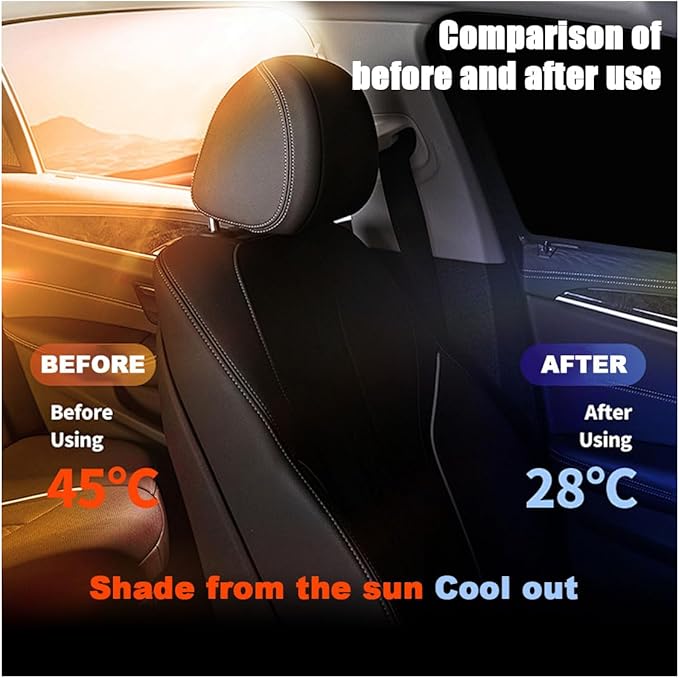 Car Window Tint Film for Auto Sun Shade Roll Width 30"×Length 19.68Ft Universal Dark Vinyl Protection Film with 5% VLT, Privacy Sunlight Heat UV Block Protection &Scratch Resistant (5% Vlt/30×19.68')