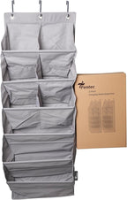 FENTEC 2 Pack Over the Door Shoe Organizer, Hanging Shoe Organizer, 6-Tier Large Deep Pockets Door Shoe Rack with 3 Hooks Sho